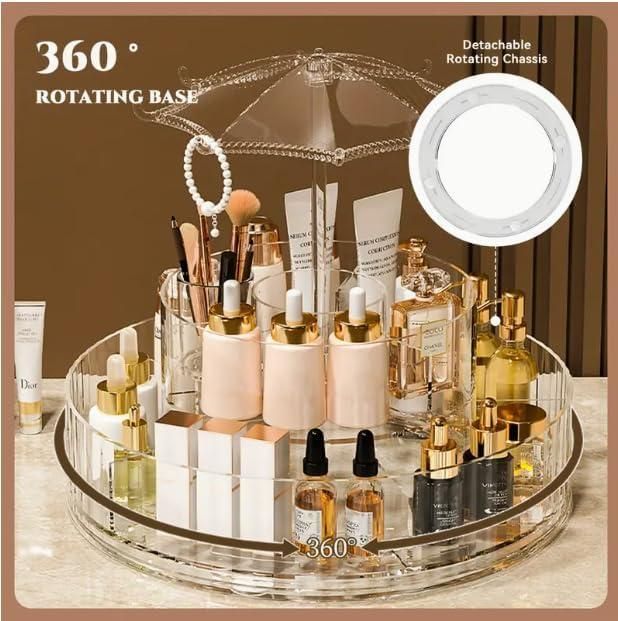 Umbrella-Shaped Makeup & Skincare Storage Rack