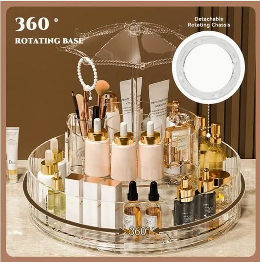 Umbrella-Shaped Makeup & Skincare Storage Rack