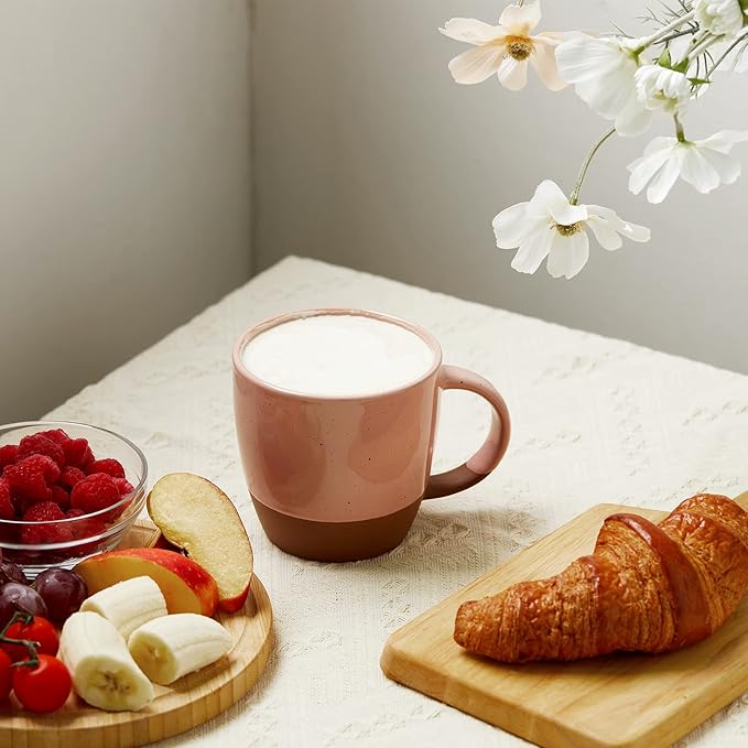 Coffee Mugs Set of 6 (Large)Great for Tea Hot Chocolate, Microwave Safe