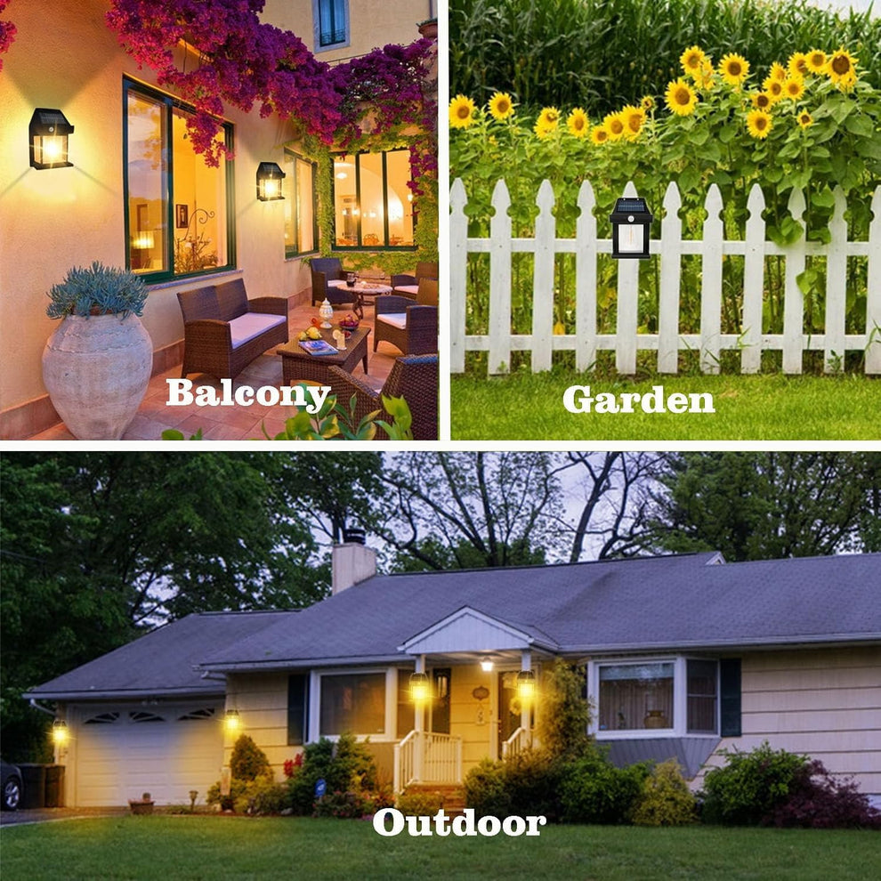 Solar Wall Lamp – Wireless Outdoor Light With Motion Sensor & 3 Modes