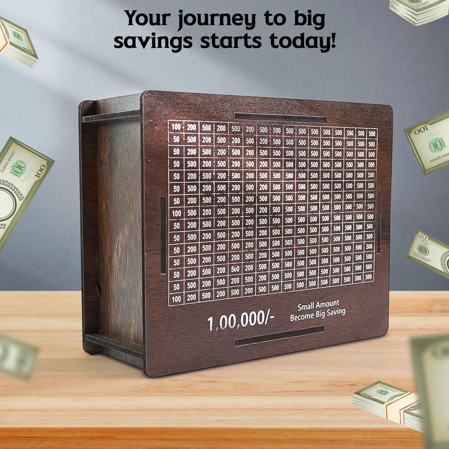 Wooden Money / Piggy Bank, Money Box