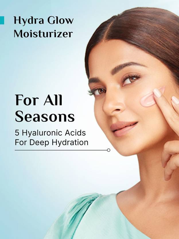 Pilgrim Korean Rice Water Hydra Glow Moisturizer|Light Gel & Instant Glass Skin Glow (50 g)