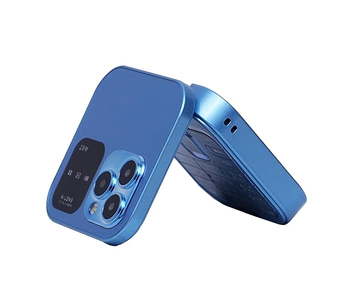 Snexian All-New Rock X Flip Dual Sim |Keypad Mobile with 1.8" Display |Flip|Fold|Call & SMS Indicator|Crystal Back Panel |BT Dialer|Voice Changer|Long Lasting Battery|Camera|Feature Phone| Cosmic Gold