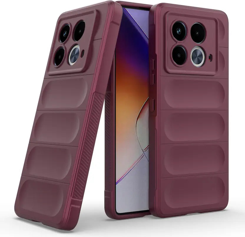 GLOBAL NOMAD Back Cover for Infinix Note 40 5G (Maroon, 3D Case, Silicon, Pack of: 1)