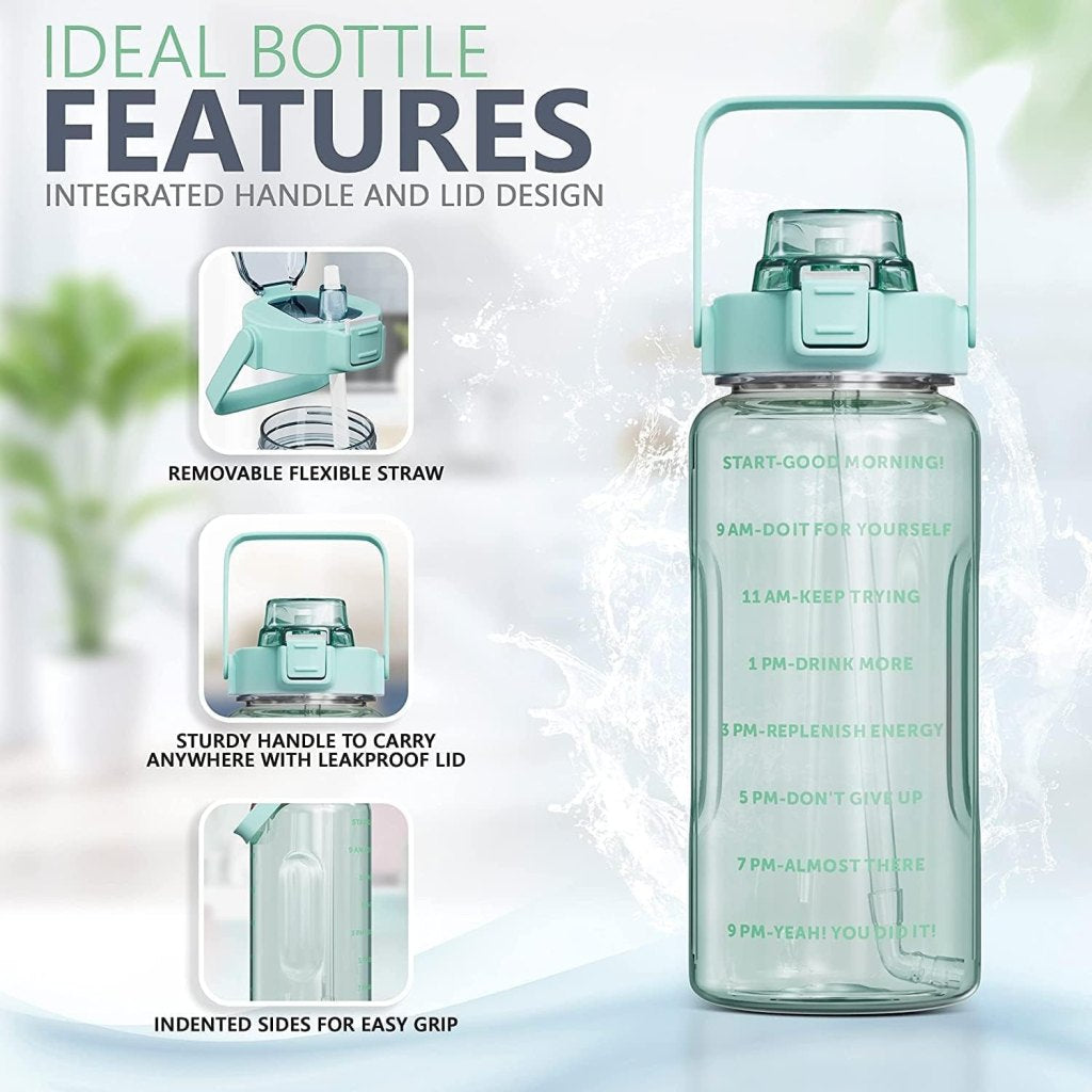 Transparent Motivational Timer Bottle Set Of 3 Personal Care