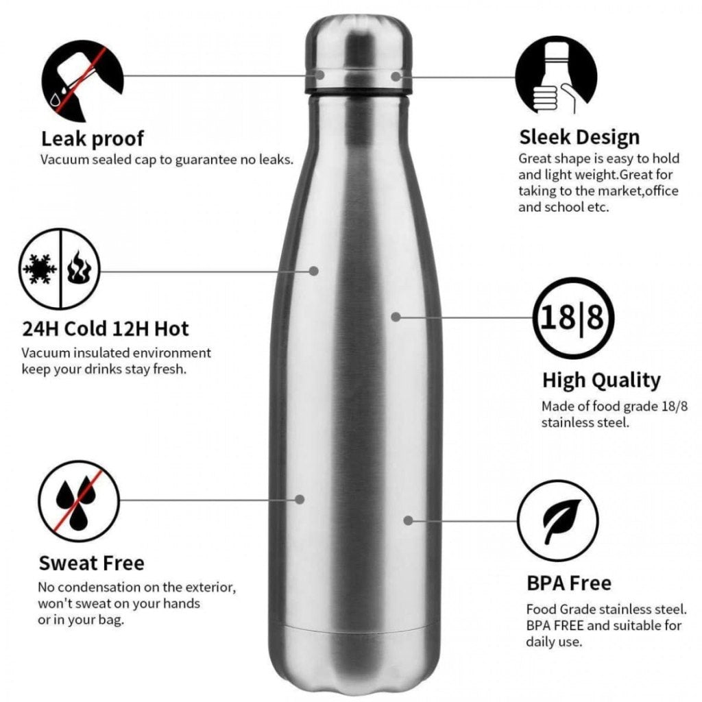 1000 ML Hot And Cold Water Bottle Home & Kitchen