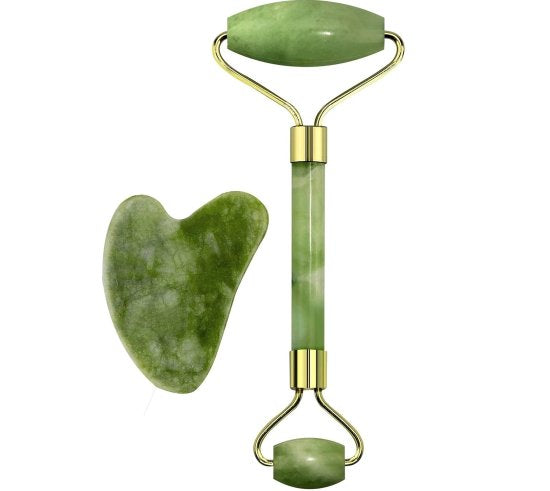 Jade Roller 2 Marble Face Massager Beauty Products