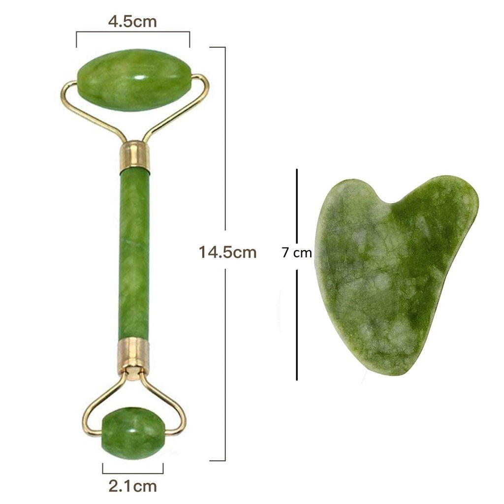 Jade Roller 2 Marble Face Massager Beauty Products