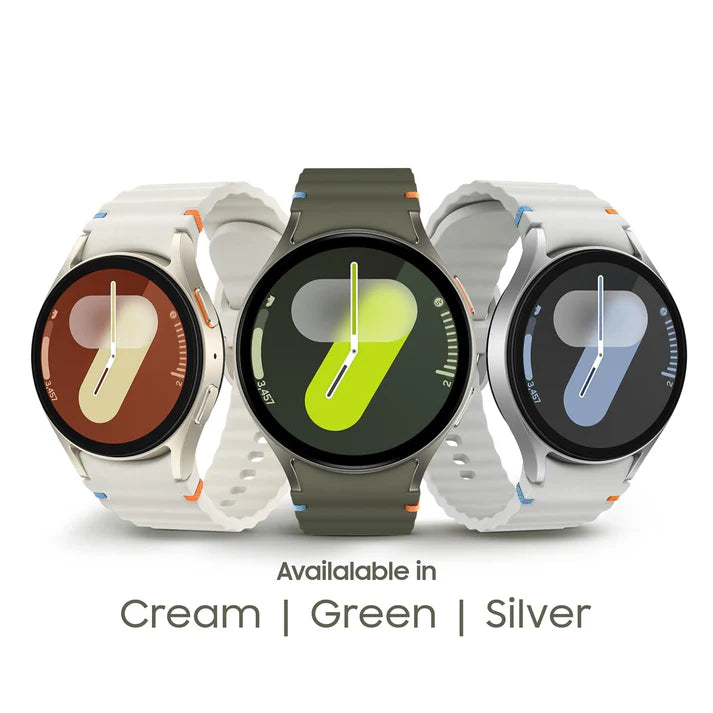 Smart Watch7 : 44mm Silver, Bluetooth + LTE | AI-Powered Smartwatch with Health Tracking | Dual GPS & Heart Monitor | 1-Year Warranty|