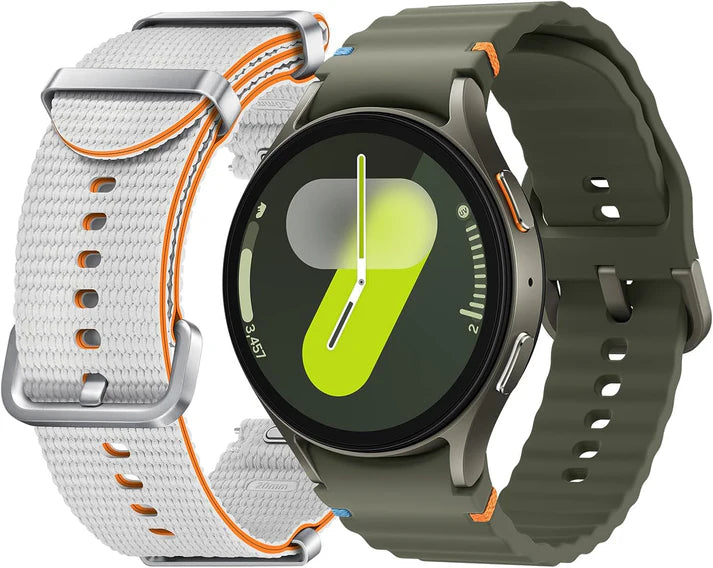 Smart Watch7 : 44mm Silver, Bluetooth + LTE | AI-Powered Smartwatch with Health Tracking | Dual GPS & Heart Monitor | 1-Year Warranty|