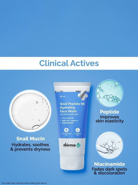 The Derma co.
Snail Peptide 96 Hydrating Face Wash - 80ml