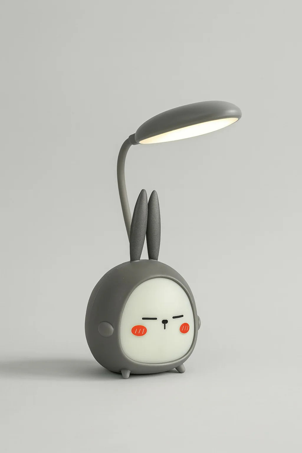 Cute Bunny Shaped LED Desk Lamp With Adjustable Neck – Adorable Cartoon Night Light For Kids, Study, And Home Décor – Soft Warm Light, USB Rechargeable, Eye Protection