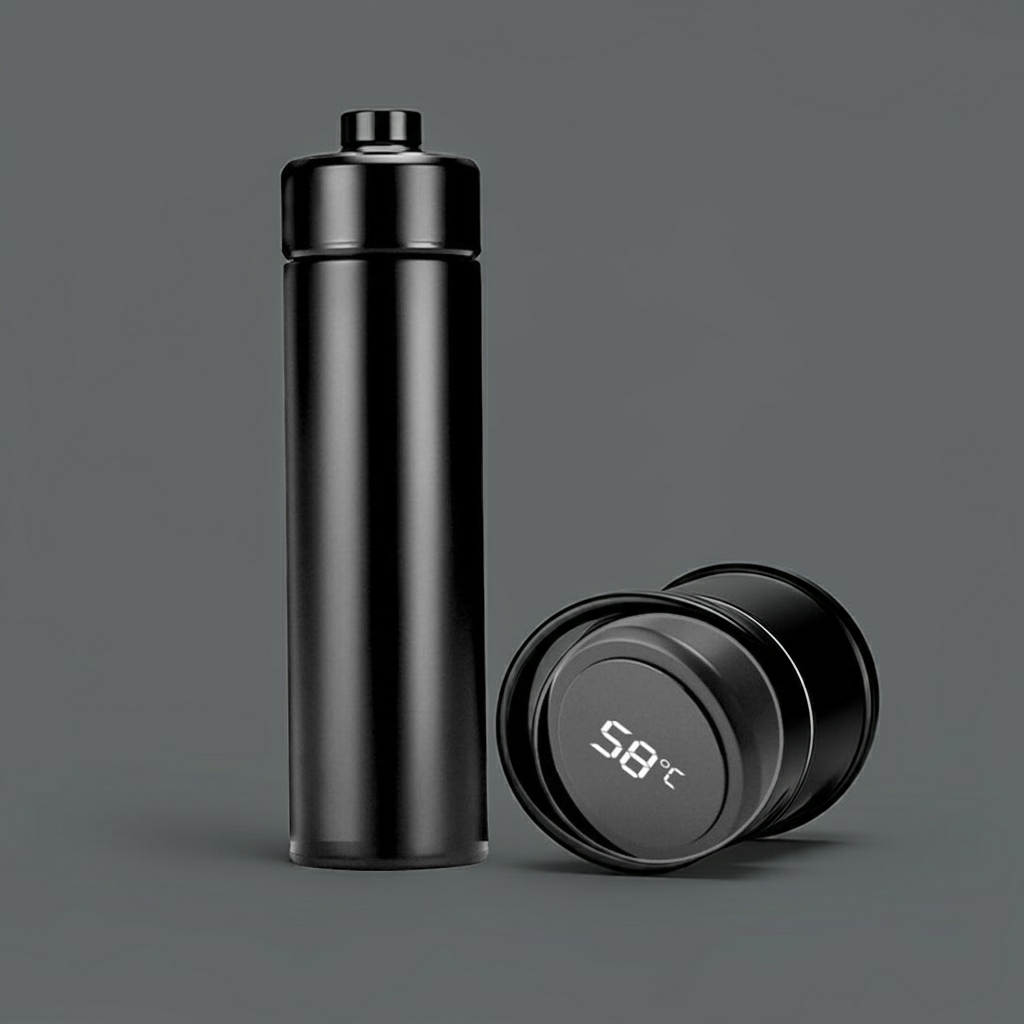 0726 Smart Vacuum Insulated Water Bottle With LED Temperature Display (1 Pc / Multicolor)