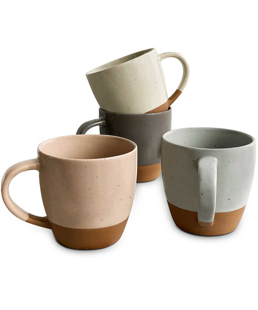Coffee Mugs Set of 6 (Large)Great for Tea Hot Chocolate, Microwave Safe